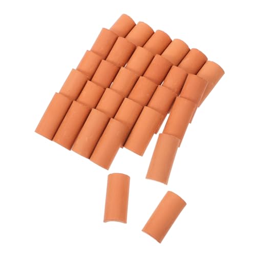 Hohopeti 30 Stück Miniatur Dachziegel aus Sicherem Material Realistische Wiederverwendbare Mini Ziegelsteine für DIY Puppenhaus Landschaftsbau und Modellbau Fördert Manuelle Fähigkeiten von Hohopeti