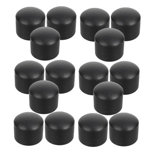 Hohopeti 30 Stück Teiliges Foosball Endkappen Set Rohrstopfen aus Robustem Kunststoff Nahtloses Design für Erwachsene Tischfußball Schutzkappen für Schwarze Rohrenden Langlebige Ersatzteile von Hohopeti