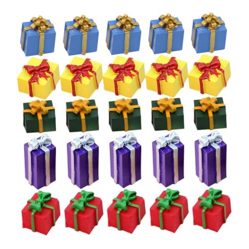 Hohopeti 30 Stück Teiliges Miniatur Resin Geschenkbox Bunte Weihnachtsdekoration für DIY Bastelprojekte Vielseitige Winterfest Ornamente für Puppenhäuser und Festliche Wohnkultur Hohopeti 30 Stück Teiliges Miniatur Resin Geschenkbox Bunte Weihnachtsdekoration für DIY Bastelprojekte Vielseitige Winterfest Ornamente für Puppenhäuser und Festliche Wohnkultur von Hohopeti