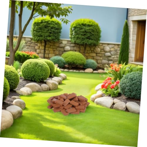 Hohopeti 300 Stück Ziegel Basteldekor Feenhaus Fake Blocks Für Puppenhaus Mini Brique De Konstruktion Puppenhaus Miniatur Szene Modell Ziegel Mini Bausteine Ton Hellbraun von Hohopeti