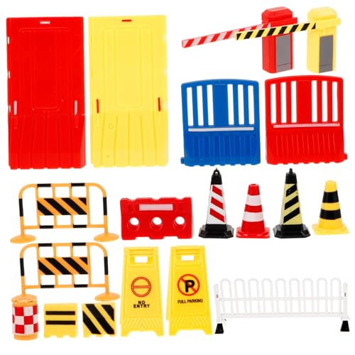 Hohopeti 32 Stück Teiliges Miniatur Verkehrszeichen Bunte Baustellen Schilder mit Leichten Tragbaren Straßensperren und Kegeln Pädagogisches Straßenverkehrs und Sicherheitsspielzeug Hohopeti 32 Stück Teiliges Miniatur Verkehrszeichen Bunte Baustellen Schilder mit Leichten Tragbaren Straßensperren und Kegeln Pädagogisches Straßenverkehrs und Sicherheitsspielzeug von Hohopeti