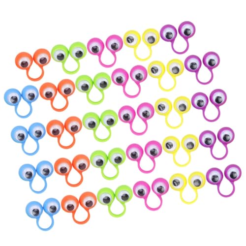 Hohopeti 36 Stück Teiliges Bewegliche Augen Fingerspielzeug Ringe Bunter Augapfel Ring Interaktives Lernspielzeug für Jungen Mädchen Kreatives Zappelspielzeug Zufällige Zufällige Farbe Hohopeti 36 Stück Teiliges Bewegliche Augen Fingerspielzeug Ringe Bunter Augapfel Ring Interaktives Lernspielzeug für Jungen Mädchen Kreatives Zappelspielzeug Zufällige Zufällige Farbe von Hohopeti