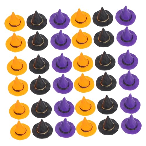 Hohopeti 36 Stück Teiliges Hexenhut Kleine Kunststoff Halloween Hüte für DIY Bastelprojekte Leichte Bunte Hexenhüte für Puppenhäuser Partys und Kreative Dekoration Hohopeti 36 Stück Teiliges Hexenhut Kleine Kunststoff Halloween Hüte für DIY Bastelprojekte Leichte Bunte Hexenhüte für Puppenhäuser Partys und Kreative Dekoration von Hohopeti