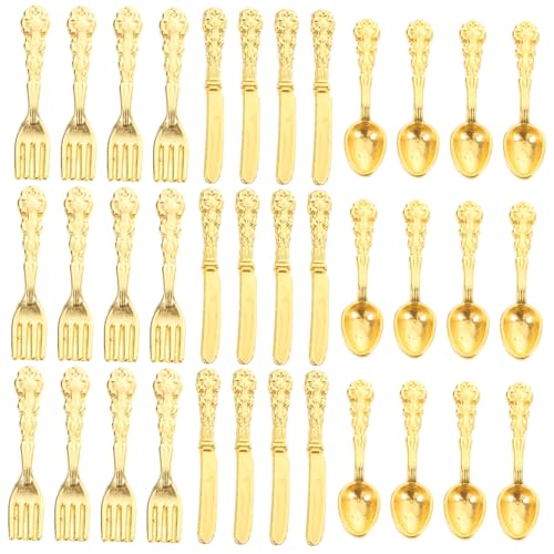Hohopeti 36 Stück Teiliges Miniatur Besteckset aus Legierung Detailreiche Miniatur Europäische Messer und Gabeln Robustes Puppenhaus Zubehör für DIY Dekoration und Kreative Bastelprojekte Hohopeti 36 Stück Teiliges Miniatur Besteckset aus Legierung Detailreiche Miniatur Europäische Messer und Gabeln Robustes Puppenhaus Zubehör für DIY Dekoration und Kreative Bastelprojekte von Hohopeti