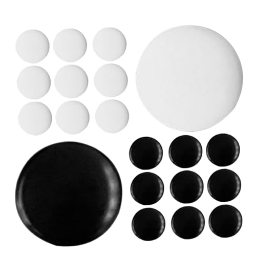 Hohopeti 360 Stück Teiliges Go Schachstein aus Bruchfestem Melamin Doppelseitige Weiße und Schwarze Spielsteine Kompaktes Design für Go Spielzubehör Langlebig für Familie und Freizeit von Hohopeti