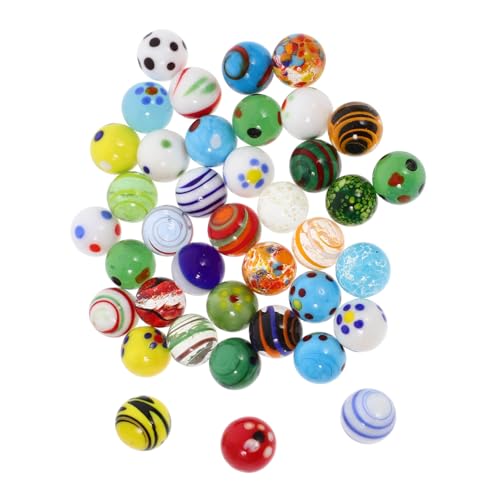 Hohopeti 38 Stück Teiliges Glasmurmeln Bunte Spielmurmeln Für Murmelspiele Und Vasenfüllung Dekorative Glasperlen Für Aquarium Und Heimdeko Hohopeti 38 Stück Teiliges Glasmurmeln Bunte Spielmurmeln Für Murmelspiele Und Vasenfüllung Dekorative Glasperlen Für Aquarium Und Heimdeko von Hohopeti