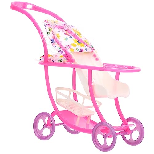 Hohopeti 3Stücke Teiliges Kinderwagen für Puppenhaus Niedlicher und Realistischer Puppenwagen für Kreatives Geeignet für Jahren von Hohopeti