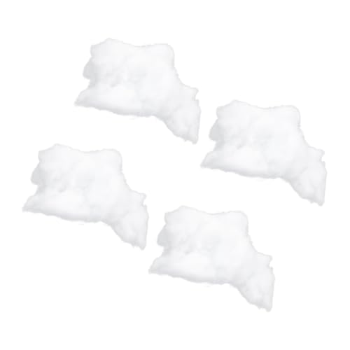 Hohopeti 4 Packungen Baumwollfüllung, Füllmaterial Für Kuscheltiere, Für DIY-projekte, Plüschtierkissen, Dekokissen Und Puppenbasteln von Hohopeti