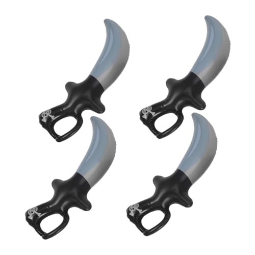 Hohopeti 4 STÜCKE Aufblasbare Piratensäbel Leichtes für Kindergeburtstag Halloween Bühnenparty Robustes Material Sicher Vielseitig für Themenfeiern und Bühnenauftritte von Hohopeti