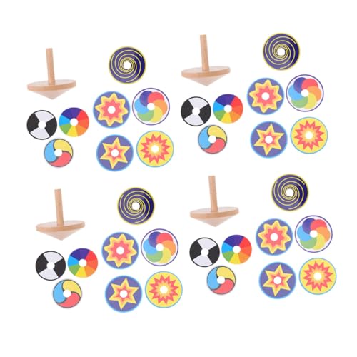 Hohopeti 4 Sätze Bunte Holzkreisel Lernspielzeug Handliches Leichtes Gyro Handliche Koordinationsübungen Farbenfrohe Holzspinning Tops für Jungen und Mädchen Hohopeti 4 Sätze Bunte Holzkreisel Lernspielzeug Handliches Leichtes Gyro Handliche Koordinationsübungen Farbenfrohe Holzspinning Tops für Jungen und Mädchen von Hohopeti