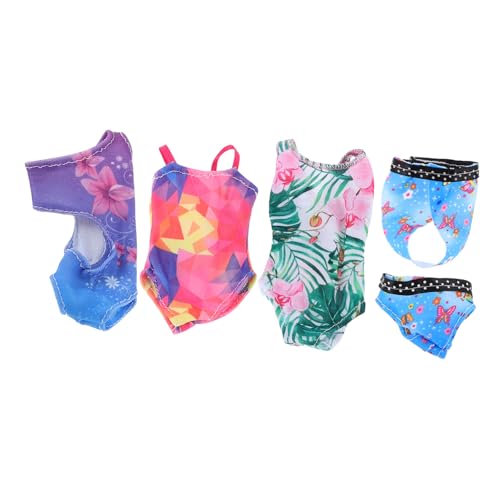 Hohopeti 4 Sätze Puppen Badeanzug Sommerkleidung für Puppen Teiliges Schwimmzubehör für Kreative Spielideen Vielfältige Designs für Strandpartys Hohopeti 4 Sätze Puppen Badeanzug Sommerkleidung für Puppen Teiliges Schwimmzubehör für Kreative Spielideen Vielfältige Designs für Strandpartys von Hohopeti