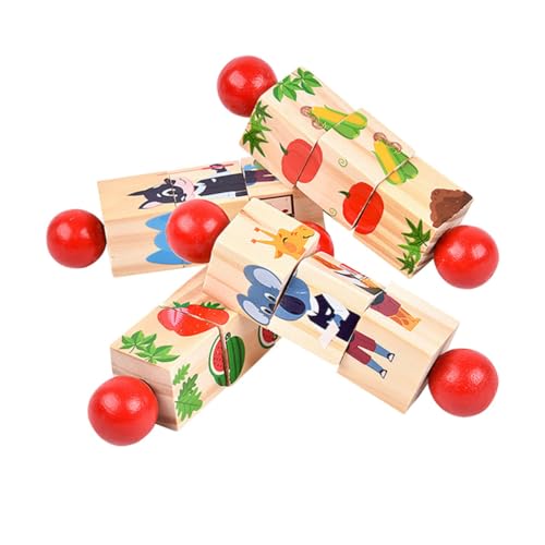 Hohopeti 4 Stück Holzpuzzle Drehbare Tierformen Lernspielzeug Ab Jahren Fördert Kognitive Fähigkeiten Motorische Entwicklung Spaßiges Montessori Förderpuzzle Hohopeti 4 Stück Holzpuzzle Drehbare Tierformen Lernspielzeug Ab Jahren Fördert Kognitive Fähigkeiten Motorische Entwicklung Spaßiges Montessori Förderpuzzle von Hohopeti