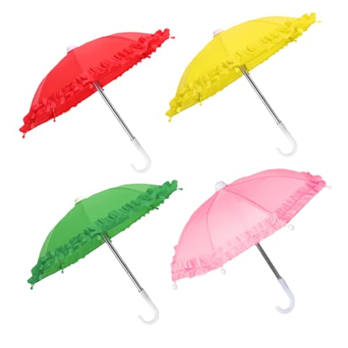 Hohopeti 4 Stück Mini Regenschirm für Puppen Bunten Farben Grün Rot Gelb für Mikro Landschaftsdekoration und Kreatives Hohopeti 4 Stück Mini Regenschirm für Puppen Bunten Farben Grün Rot Gelb für Mikro Landschaftsdekoration und Kreatives von Hohopeti
