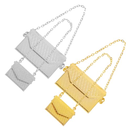 Hohopeti 4 Stück Miniatur Puppentaschen aus Metall Realistische Kleine Handtaschen für Puppenhaus Dekoration Leichte Mini Schultertaschen für Kreative Spiel Sammlerzwecke Hohopeti 4 Stück Miniatur Puppentaschen aus Metall Realistische Kleine Handtaschen für Puppenhaus Dekoration Leichte Mini Schultertaschen für Kreative Spiel Sammlerzwecke von Hohopeti