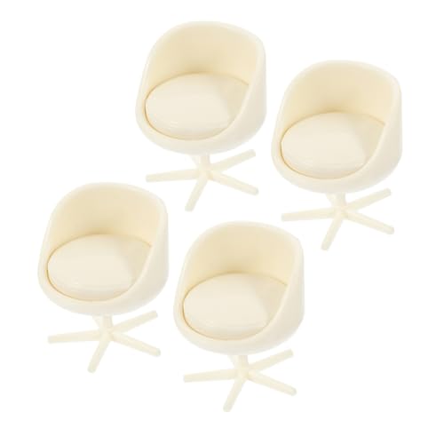 Hohopeti 4 Stück Miniaturdrehstuhl Abs Puppenhausmöbel Adorable Mini Bürostuhl Dekorative Miniatur Möbel für Puppenstube und Puppenhaus Zubehör Hohopeti 4 Stück Miniaturdrehstuhl Abs Puppenhausmöbel Adorable Mini Bürostuhl Dekorative Miniatur Möbel für Puppenstube und Puppenhaus Zubehör von Hohopeti