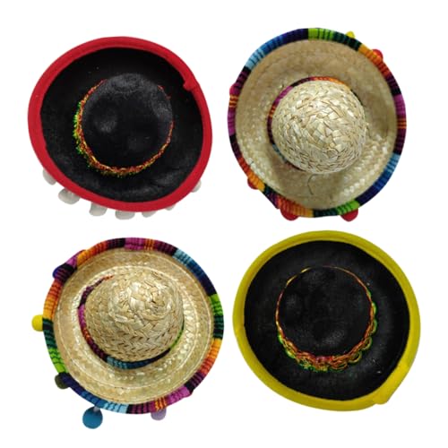 Hohopeti 4-teiliges Mexikanisches Hut-stirnband Leichte Party-kopfbedeckung Für Erwachsene Jungen Und Mädchen Sombrero-haarreif Für Festivalpartys Und Fotos Hohopeti 4-teiliges Mexikanisches Hut-stirnband Leichte Party-kopfbedeckung Für Erwachsene Jungen Und Mädchen Sombrero-haarreif Für Festivalpartys Und Fotos von Hohopeti