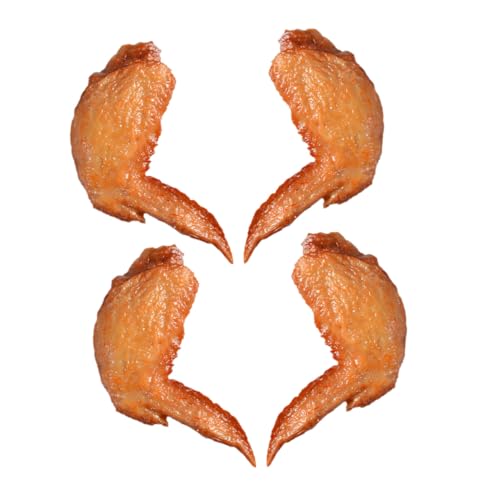 Hohopeti 4 Stück Realistische PVC Hähnchenflügel Deko Teiliges Detailgetreue Imitation Gebratener Chicken Wings Robustes Küchen und Fotorequisiten Modell Vielseitig für Zuhause Laden Hohopeti 4 Stück Realistische PVC Hähnchenflügel Deko Teiliges Detailgetreue Imitation Gebratener Chicken Wings Robustes Küchen und Fotorequisiten Modell Vielseitig für Zuhause Laden von Hohopeti