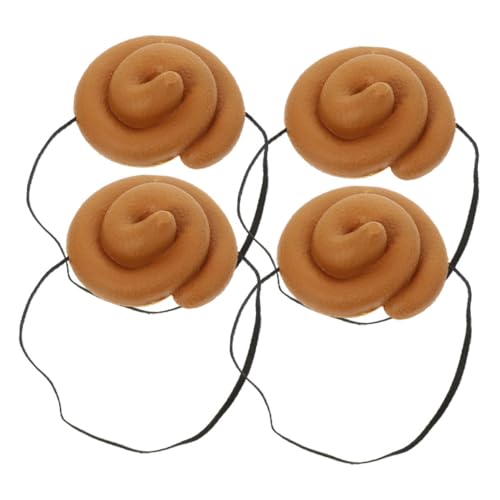 Hohopeti 4 Stück Realistische Poop Hüte aus Weichem Material Lustige Kostüm partyaccessoires für Erwachsene für Karneval Cosplay und Witzige Verkleidungen von Hohopeti