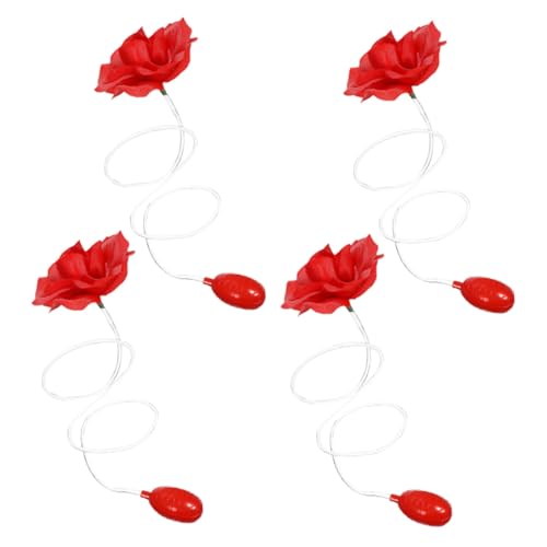 Hohopeti 4 Stück Rote Wassersprüh-Rosen Lustige Spritzblumen als Trickspielzeug für Erwachsene Realistisches Wasser-sprüh-Accessoire für Aprilscherze Halloween-Partys und Spaßige Hohopeti 4 Stück Rote Wassersprüh-Rosen Lustige Spritzblumen als Trickspielzeug für Erwachsene Realistisches Wasser-sprüh-Accessoire für Aprilscherze Halloween-Partys und Spaßige von Hohopeti