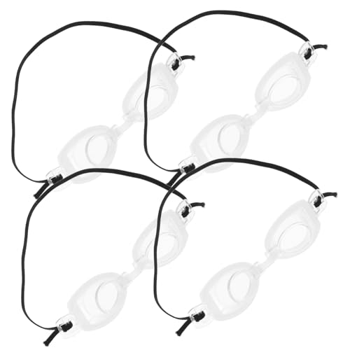 Hohopeti 4 Stück Schwimmbrillenpuppe Babypuppenschwimmbrillenbrille Puppenbrille Puppenzubehörbrille Schutzbrille für Puppe Schwimmgottes Schwimmerpuppe Schwimmpuppe Plastik Weiß von Hohopeti
