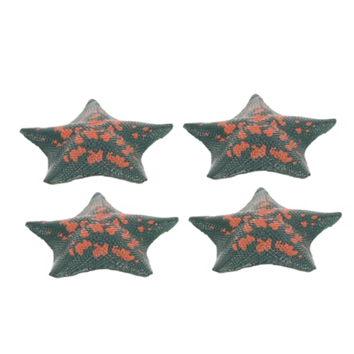Hohopeti 4 Stück Seestern-simulationsspielzeug Realistische Sea Star-Modelle Simulation Seestern Meerestiere Ozeantiermodelle Meerestierfiguren Ozeantierfiguren Seesternfigur Green PVC von Hohopeti