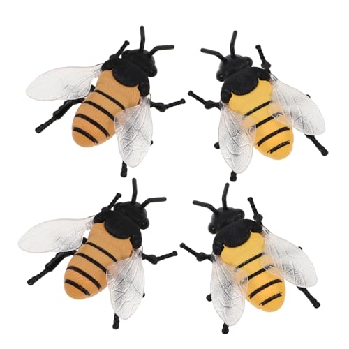 Hohopeti 4 Stück Simulation Tierfiguren Roboter Lebensechte Modell Simulation Insekten Fliegen Realistische Bienen Tier Kunststoff Hohopeti 4 Stück Simulation Tierfiguren Roboter Lebensechte Modell Simulation Insekten Fliegen Realistische Bienen Tier Kunststoff von Hohopeti