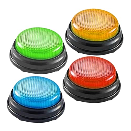 Hohopeti 4 Stück Teiliges Antwort Button Set für Quizspiele Interaktiver Lernspaß mit Sound Robustes Design für Klassenzimmer Büro und Party Einfache Bedienung ohne Batterien Hohopeti 4 Stück Teiliges Antwort Button Set für Quizspiele Interaktiver Lernspaß mit Sound Robustes Design für Klassenzimmer Büro und Party Einfache Bedienung ohne Batterien von Hohopeti