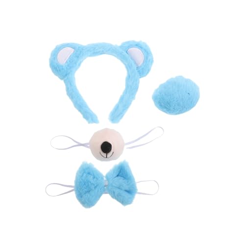 Hohopeti 4 Stück Teiliges Bären Cosplay Set mit Weichem Stirnband Schleife Nase und Kuscheliges Tierkostüm Accessoire für Erwachsene Geeignet für Halloween Karneval Geburtstagspartys Hohopeti 4 Stück Teiliges Bären Cosplay Set mit Weichem Stirnband Schleife Nase und Kuscheliges Tierkostüm Accessoire für Erwachsene Geeignet für Halloween Karneval Geburtstagspartys von Hohopeti