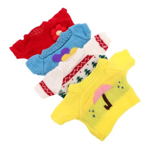 Hohopeti 4 Stück Teiliges Bärenpuppen Kleidung aus Baumwolle Weiche Plüschpullover mit Weihnachts und Blumenmustern Kuschelige Kuscheltiersweater für DIY Puppenoutfits und Kindergeburtstag Hohopeti 4 Stück Teiliges Bärenpuppen Kleidung aus Baumwolle Weiche Plüschpullover mit Weihnachts und Blumenmustern Kuschelige Kuscheltiersweater für DIY Puppenoutfits und Kindergeburtstag von Hohopeti