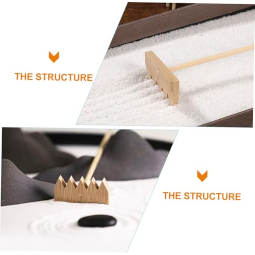 Hohopeti 4 Stück Teiliges Bambus Sandrechen Mini Sandspielzeug für Sandtisch Dekoration Zen Garten Zubehör Leicht Tragbar für Desktop mikrolandschaften Hohopeti 4 Stück Teiliges Bambus Sandrechen Mini Sandspielzeug für Sandtisch Dekoration Zen Garten Zubehör Leicht Tragbar für Desktop mikrolandschaften von Hohopeti