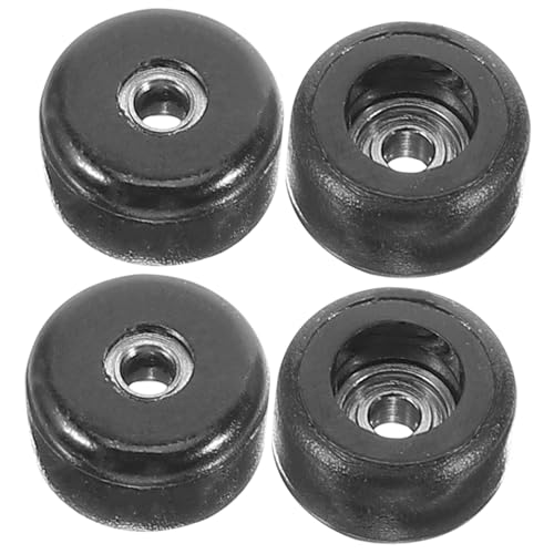 Hohopeti 4 Stück Teiliges Fingerboard Roller aus Edelstahl und Kunststoff Kompakte Finger Skate Toys zur Fingerkoordination und Stressreduktion Tragbar für Erwachsene Langlebig und Fein von Hohopeti