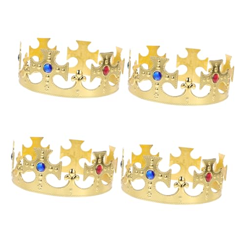 Hohopeti 4 Stück Teiliges Goldene Prinz Königskronen Kostüm Requisite Geburtstag Party Krone Haarreif für Erwachsene Stabile Passform Auffälliges Design Hohopeti 4 Stück Teiliges Goldene Prinz Königskronen Kostüm Requisite Geburtstag Party Krone Haarreif für Erwachsene Stabile Passform Auffälliges Design von Hohopeti
