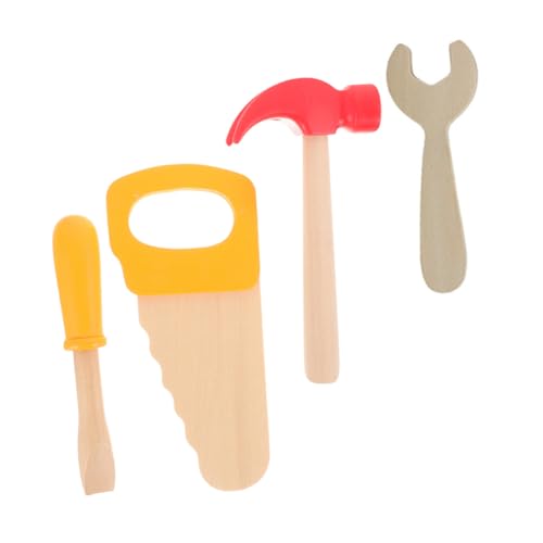 Hohopeti 4 Stück Teiliges Holzwerkzeugset Simulation Hammer Schraubendreher Säge Holzschlüssel Pädagogisches für Jungen Mädchen Holzarbeiten Lernspielzeug Hohopeti 4 Stück Teiliges Holzwerkzeugset Simulation Hammer Schraubendreher Säge Holzschlüssel Pädagogisches für Jungen Mädchen Holzarbeiten Lernspielzeug von Hohopeti