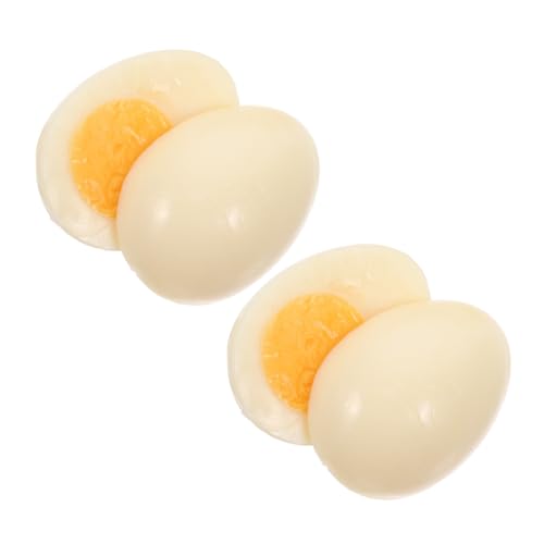 Hohopeti 4 Stück Teiliges Künstliche Gekochte Eier aus Langlebigem PVC Realistische Food Modelle für Fotografie Lehrzwecke und Küchenrequisiten Leicht und Kompakt zur Einfachen Hohopeti 4 Stück Teiliges Künstliche Gekochte Eier aus Langlebigem PVC Realistische Food Modelle für Fotografie Lehrzwecke und Küchenrequisiten Leicht und Kompakt zur Einfachen von Hohopeti