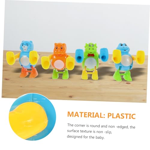 Hohopeti 4 Stück Teiliges Lustige Aufziehspielzeuge aus Robustem Tragbare mit Kreativem Cartoon Design als Geschenk für Frühkindliches Lernen Geeignet von Hohopeti