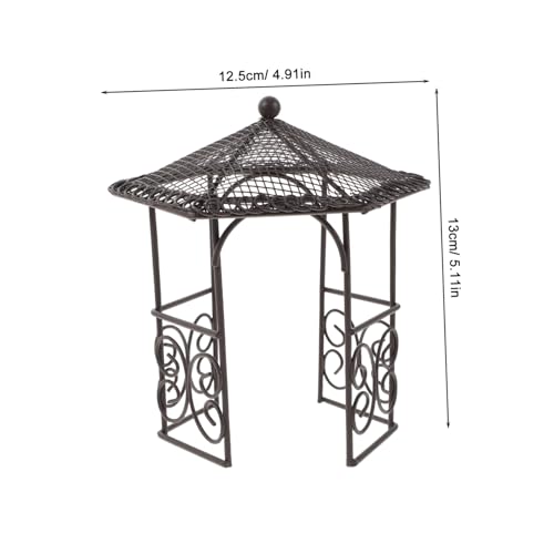 Hohopeti 4 Stück Teiliges Mini Eisenpavillon Filigrane Gartendekoration für Feengärten Detailreiche Miniatur Pavillon Figuren für Puppenhäuser und Micro Landschaften Hohopeti 4 Stück Teiliges Mini Eisenpavillon Filigrane Gartendekoration für Feengärten Detailreiche Miniatur Pavillon Figuren für Puppenhäuser und Micro Landschaften von Hohopeti