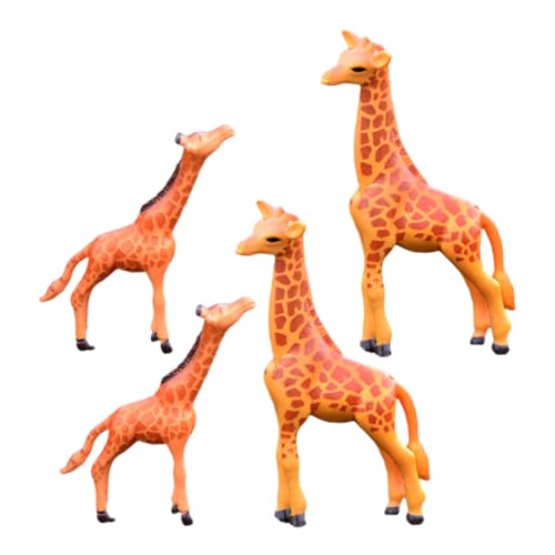 Hohopeti 4 Stück Teiliges Mini Giraffen Figuren aus Resin Realistische Miniatur Tier Deko für Zuhause Moos Landschaftsornamente Langlebige Handgefertigte Giraffe Skulpturen für Garten und Hohopeti 4 Stück Teiliges Mini Giraffen Figuren aus Resin Realistische Miniatur Tier Deko für Zuhause Moos Landschaftsornamente Langlebige Handgefertigte Giraffe Skulpturen für Garten und von Hohopeti
