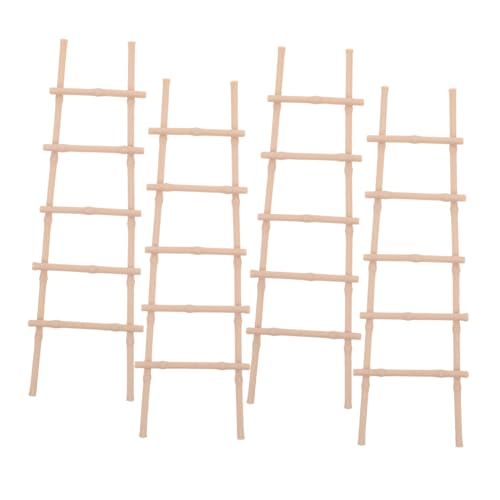 Hohopeti 4 Stück Teiliges Miniatur-Leiter Modell Realistische Mini Holzleiter für Puppenhaus Dekoration Handliche Miniatur Treppe Detailreiches Zubehör für DIY Spiel Puppenhaus Szenen Hohopeti 4 Stück Teiliges Miniatur-Leiter Modell Realistische Mini Holzleiter für Puppenhaus Dekoration Handliche Miniatur Treppe Detailreiches Zubehör für DIY Spiel Puppenhaus Szenen von Hohopeti