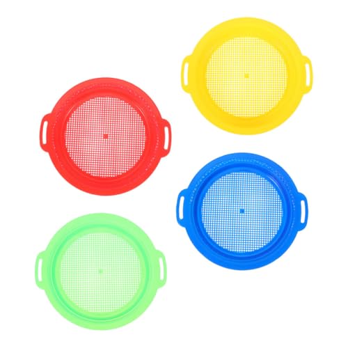 Hohopeti 4 Stück Teiliges Sandspielzeug Netzsieb aus Robustem PP Kunststoff Sandfilter zum Am Strand und Garten Buntes Sieb für Sand Steine Muscheln für Sommerfreuden Hohopeti 4 Stück Teiliges Sandspielzeug Netzsieb aus Robustem PP Kunststoff Sandfilter zum Am Strand und Garten Buntes Sieb für Sand Steine Muscheln für Sommerfreuden von Hohopeti