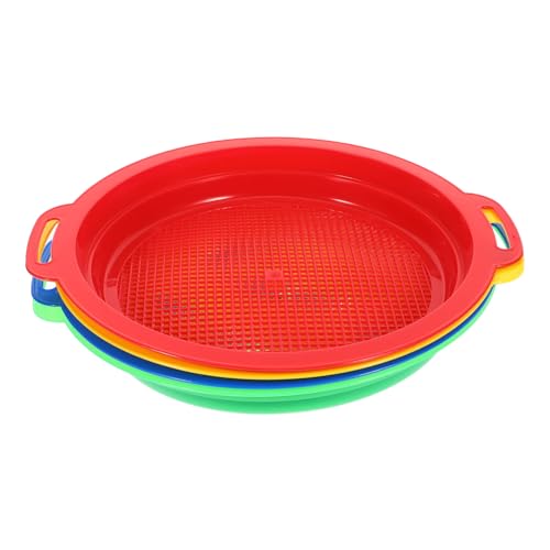 Hohopeti 4 Stück Teiliges Sandspielzeug mit Feinem Kunststoff Sieb Leichtes Strandspielzeug für Sand und Steine Filtern Handliche für Einfachen Strandspaß im Sommer Hohopeti 4 Stück Teiliges Sandspielzeug mit Feinem Kunststoff Sieb Leichtes Strandspielzeug für Sand und Steine Filtern Handliche für Einfachen Strandspaß im Sommer von Hohopeti