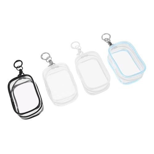 Hohopeti 4 Stück Teiliges Transparentes PVC aufbewahrungsset mit Reißverschluss und Schlüsselanhänger Tragbare Kleine Aufbewahrungstaschen für Plüschfiguren Geeignet für Sammelobjekte und Hohopeti 4 Stück Teiliges Transparentes PVC aufbewahrungsset mit Reißverschluss und Schlüsselanhänger Tragbare Kleine Aufbewahrungstaschen für Plüschfiguren Geeignet für Sammelobjekte und von Hohopeti