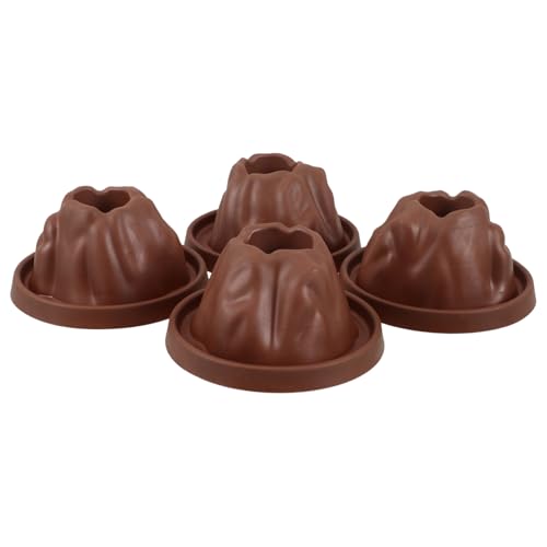 Hohopeti 4 Stück Teiliges Vulkanmodell mit Realistischem Ausbruchs Design Interaktives Wissenschaftliches Lernspielzeug Kleines Dinosaurier Set für Schulprojekte und Familienaktivitäten von Hohopeti