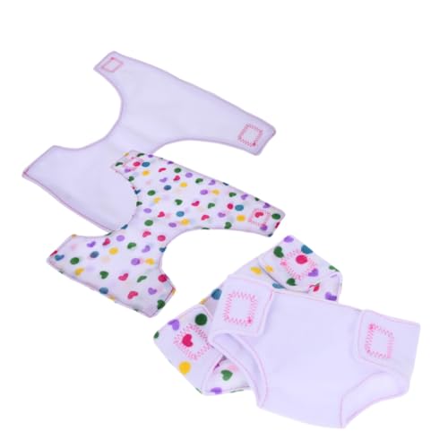 Hohopeti 4 Stück Teiliges Wiederverwendbare Stoffwindeln für Puppen Waschbare Puppenzubehör Kreative Puppenwindeln aus Robustem Material Fördert Feinmotorik und Fantasievolles für Mädchen Hohopeti 4 Stück Teiliges Wiederverwendbare Stoffwindeln für Puppen Waschbare Puppenzubehör Kreative Puppenwindeln aus Robustem Material Fördert Feinmotorik und Fantasievolles für Mädchen von Hohopeti