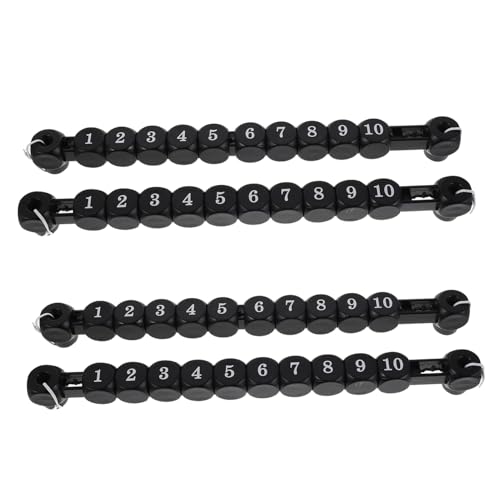 Hohopeti 4 Stück Tischfußball Anzeigetafel Zubehörteile Tisch Punktezähler Tischspielzubehör Tischfußball Punktezähler Tischspiel Kunststoff Schwarz Hohopeti 4 Stück Tischfußball Anzeigetafel Zubehörteile Tisch Punktezähler Tischspielzubehör Tischfußball Punktezähler Tischspiel Kunststoff Schwarz von Hohopeti