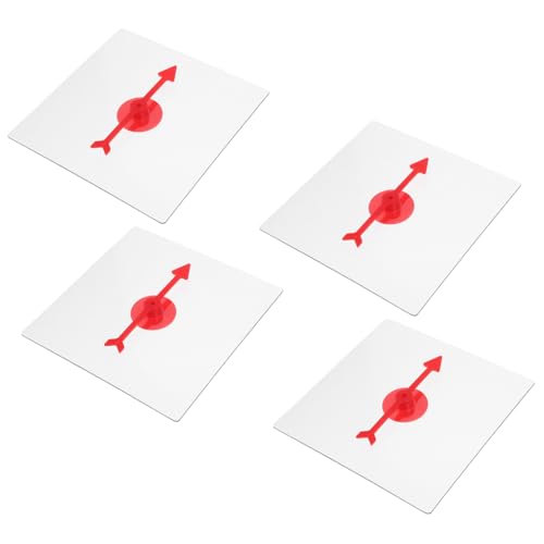 Hohopeti 4 Stück Transparentes Mathe brettspiel mit Drehbarem Zeiger für Interaktive Lernspiele und Partyspaß Langlebiges Kunststoffspielzeug für Unterricht und Geburtstagsfeiern von Hohopeti