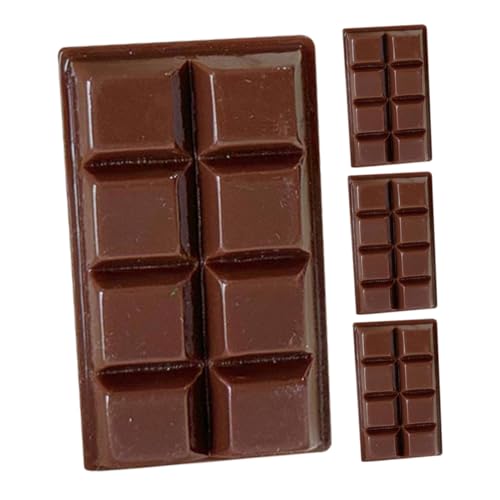 Hohopeti 4 Stücke Simulierte Schokoladenmodelle Kleine Deko für Valentinstag PVC Realistische Tischdekoration Geschenkidee für Zuhause und Laden von Hohopeti