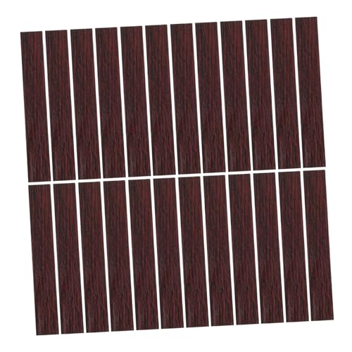 Hohopeti 40 Stück Maßstab Puppenhaus Bodenbelag Realistische Holzmaserung Strapazierfähig für DIY Puppenmöbel und Miniaturdekoration von Hohopeti