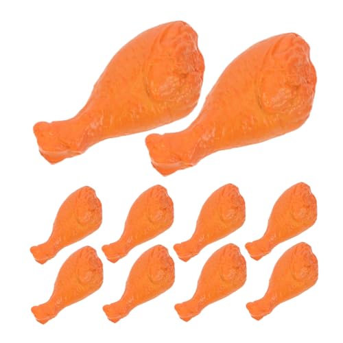Hohopeti 40 Stück Miniature Chicken Legs Realistische Langlebige Plastik Nachbildung von Rotgeschmorten Hähnchenkeulen Miniatur Fleisch Dekoration für Puppenhaus Küchen und Sammler von Hohopeti