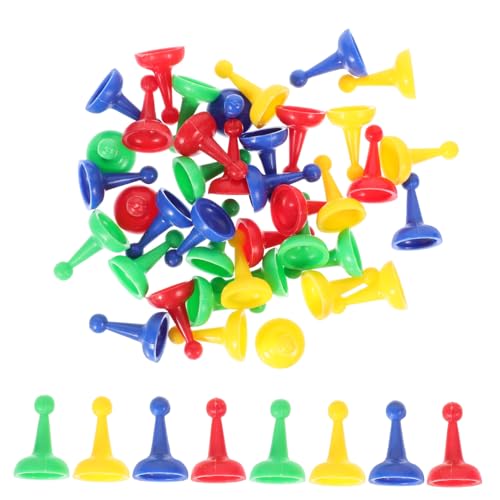 Hohopeti 40 Stück Teiliges Buntes Kunststoff Schachfiguren Kleine Schachspiel Ersatzteile Leichte Tabletop Spielkomponenten für Brettspiele und für Freizeit und Unterricht von Hohopeti