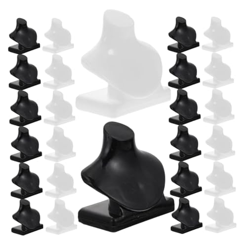 Hohopeti 40 Stück Teiliges Mini Schmuckständer Bicolor Miniatur Halskettenhalter für Puppenhaus Leichtes Mannequin Display für Rollenspiele und Dekorative Miniaturregale von Hohopeti
